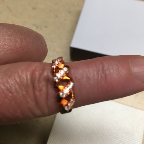 ASHLYNN AVENUE Jewelry - NIB ASHLYNN AVENUE 18K ROSE-GOLD WEAVE RING SIZE 7